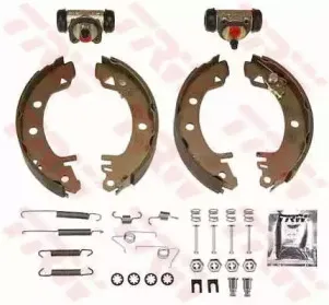 BK1661 TRW Комплект тормозных колодок