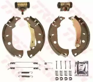 BK1731 TRW Комплект тормозных колодок