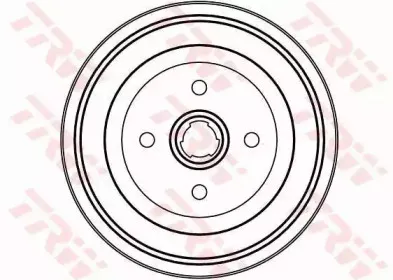 DB4088 TRW Тормозной барабан