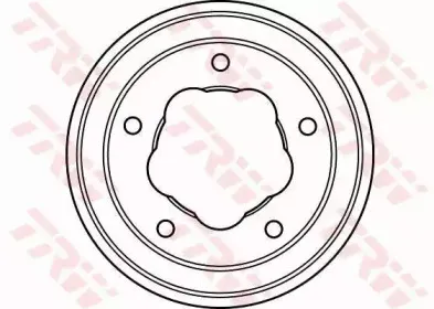 DB4102 TRW Тормозной барабан