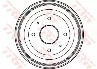 DB4105 TRW Тормозной барабан