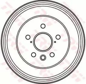 DB4110 TRW Тормозной барабан