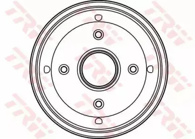 DB4124 TRW Тормозной барабан