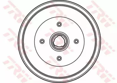 DB4127 TRW Тормозной барабан