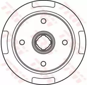 DB4133 TRW Тормозной барабан