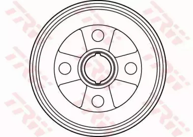 DB4265 TRW Тормозной барабан