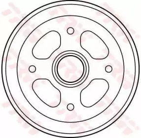 DB4268 TRW Тормозной барабан