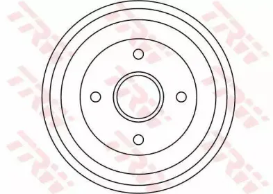 DB4275 TRW Тормозной барабан