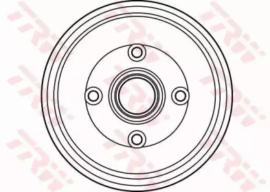 DB4305 TRW Тормозной барабан