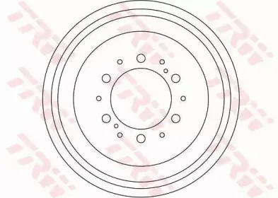 DB4324 TRW Тормозной барабан