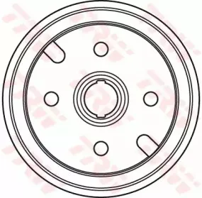 DB4390 TRW Тормозной барабан