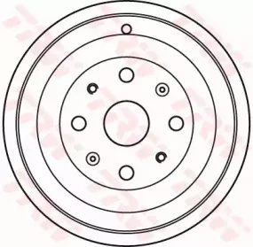 DB4393 TRW Тормозной барабан