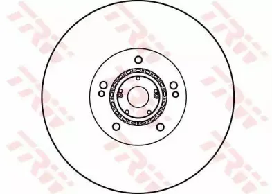 DF1020 TRW Тормозной диск