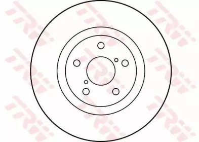 DF1437 TRW Тормозной диск