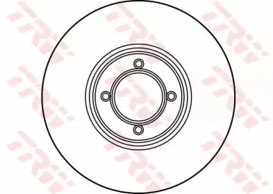 DF1898 TRW Тормозной диск