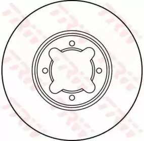 DF1928 TRW Тормозной диск