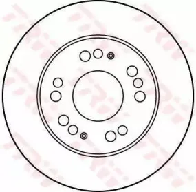 DF2718 TRW Тормозной диск