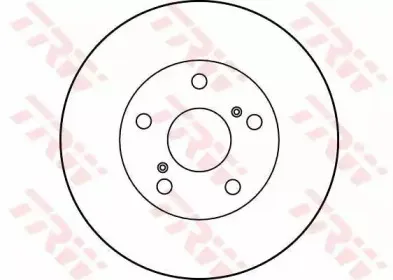 DF2724 TRW Тормозной диск