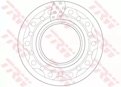 DF5017S TRW Тормозной диск