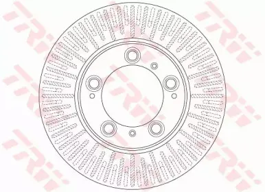 DF6411 TRW Тормозной диск