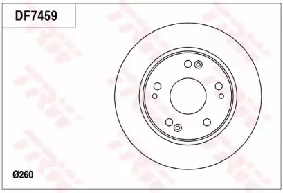 DF7459 TRW Тормозной диск