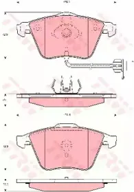 GDB1689 TRW Комплект тормозных колодок, дисковый тормоз