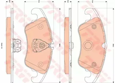 GDB1833 TRW Комплект тормозных колодок, дисковый тормоз
