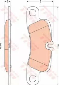 GDB1839 TRW Комплект тормозных колодок, дисковый тормоз