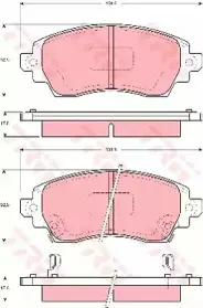 GDB3333 TRW Комплект тормозных колодок, дисковый тормоз