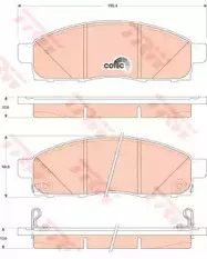 GDB3502 TRW Комплект тормозных колодок, дисковый тормоз