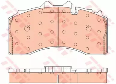 GDB5105 TRW Комплект тормозных колодок, дисковый тормоз