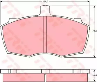 GDB760 TRW Комплект тормозных колодок, дисковый тормоз