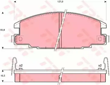 GDB870 TRW Комплект тормозных колодок, дисковый тормоз