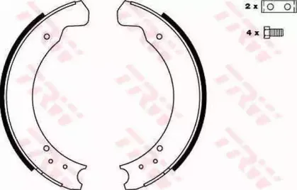 GS6075 TRW Комплект тормозных колодок