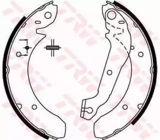 GS6152 TRW Комплект тормозных колодок