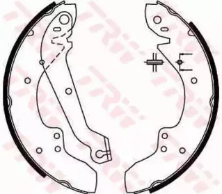 GS6167 TRW Комплект тормозных колодок