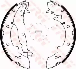 GS6237 TRW Комплект тормозных колодок