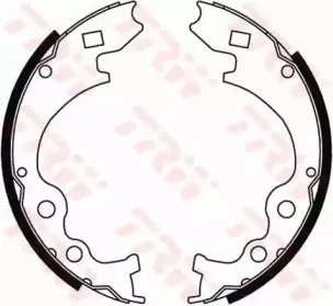 GS6243 TRW Комплект тормозных колодок