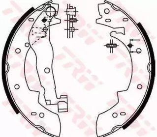 GS6251 TRW Комплект тормозных колодок