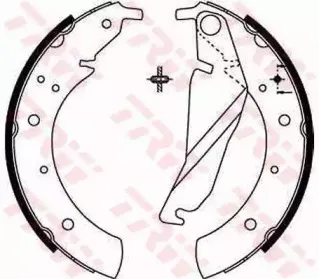 GS8209 TRW Комплект тормозных колодок