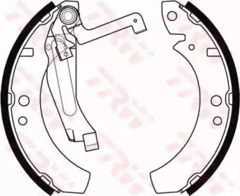 GS8237 TRW Комплект тормозных колодок