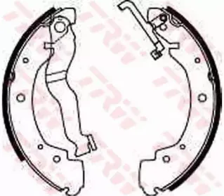 GS8530 TRW Комплект тормозных колодок