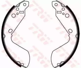 GS8596 TRW Комплект тормозных колодок