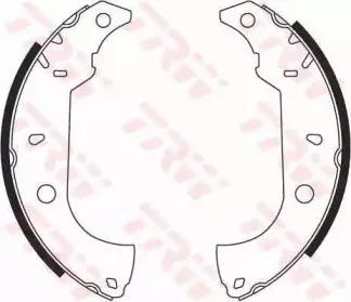 GS8614 TRW Комплект тормозных колодок