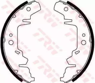 GS8643 TRW Комплект тормозных колодок