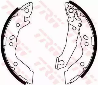 GS8658 TRW Комплект тормозных колодок