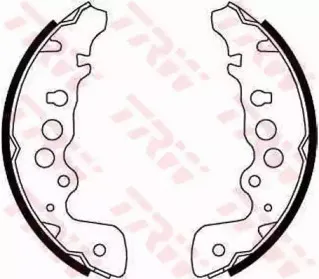 GS8670 TRW Комплект тормозных колодок