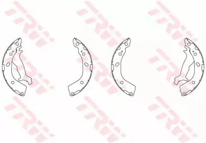 GS8737 TRW Комплект тормозных колодок