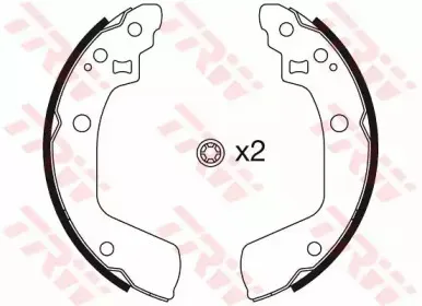 GS8793 TRW Комплект тормозных колодок