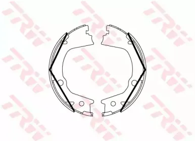 GS8859 TRW Комплект тормозных колодок, стояночная тормозная система